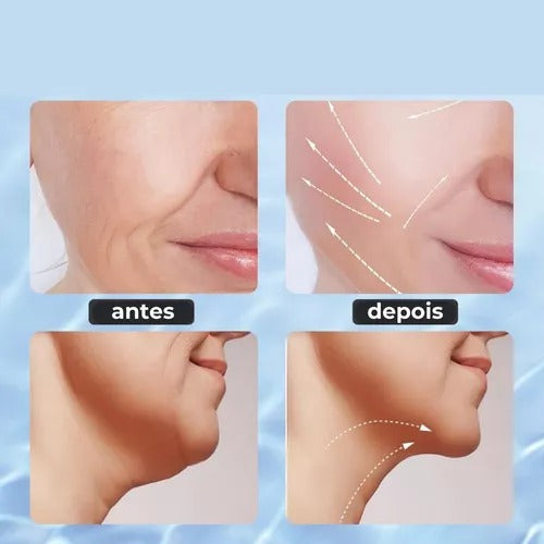 Massageador Elétrico Facial – Reduz Rugas, Olheiras e Revitaliza o Pescoço - DermaGlow