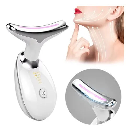 Massageador Elétrico Facial – Reduz Rugas, Olheiras e Revitaliza o Pescoço - DermaGlow